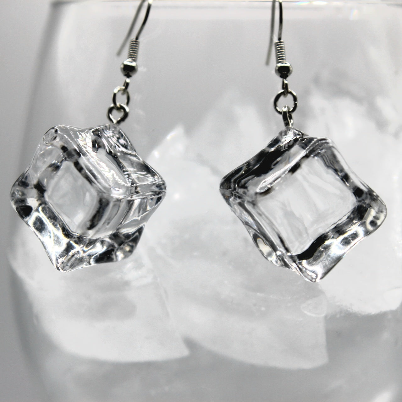 Ice Cube Earrings - Uniqua Treasures