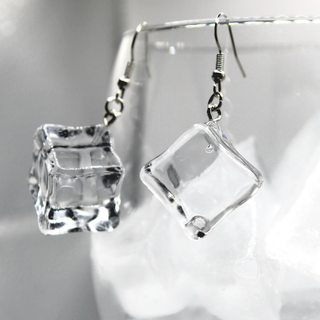 Ice Cube Earrings - Uniqua Treasures