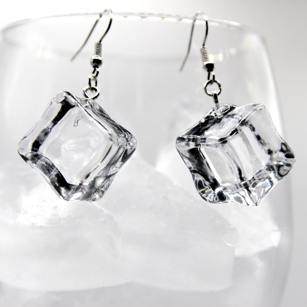 Ice Cube Earrings - Uniqua Treasures