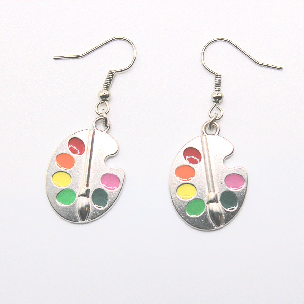 Paint Palette Earrings - Uniqua Treasures