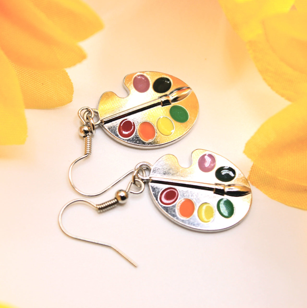 Paint Palette Earrings - Uniqua Treasures