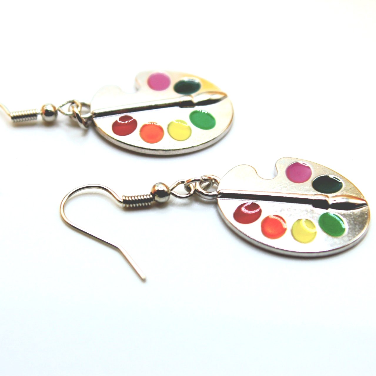 Paint Palette Earrings - Uniqua Treasures