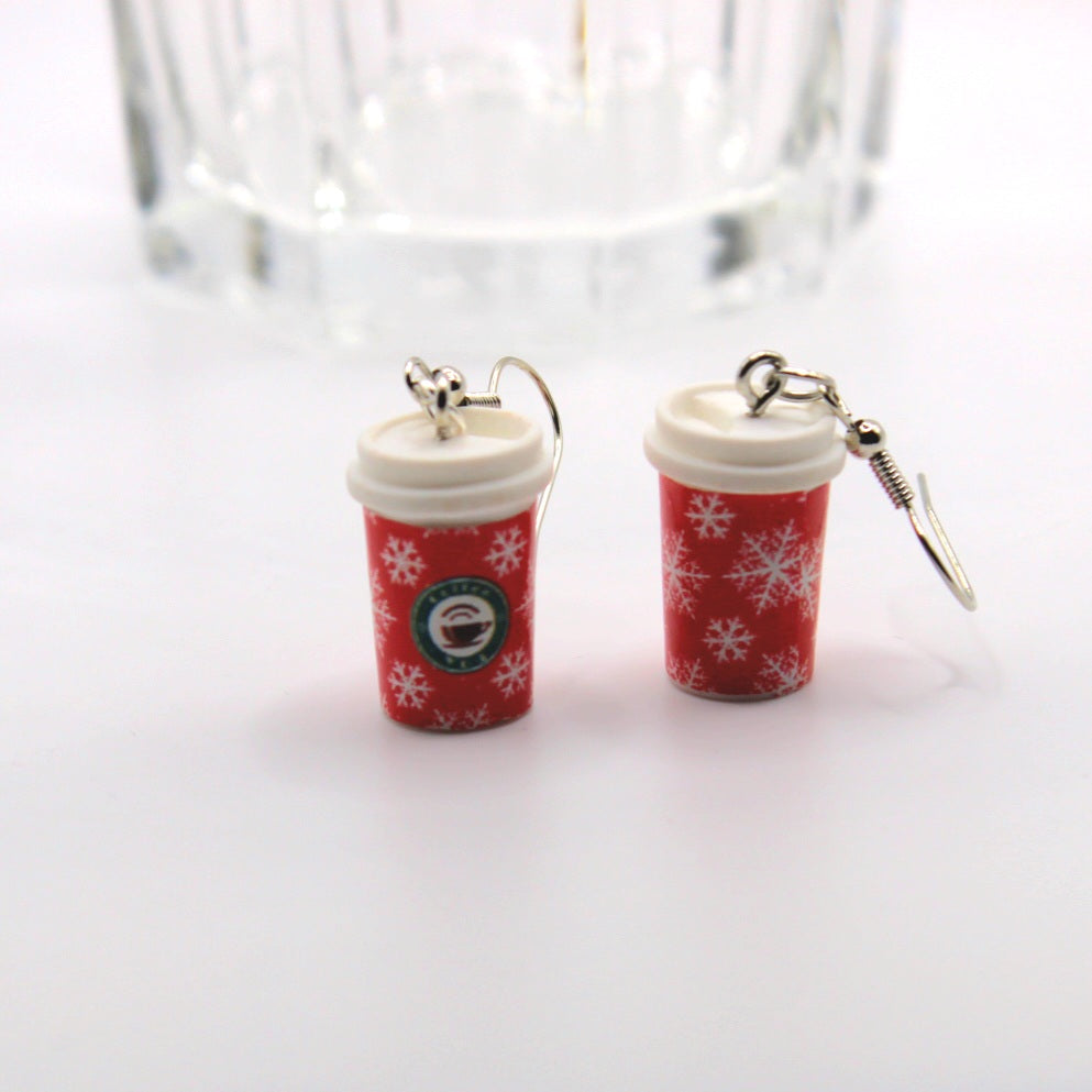 Mini Coffee Cup Earrings - Uniqua Treasures