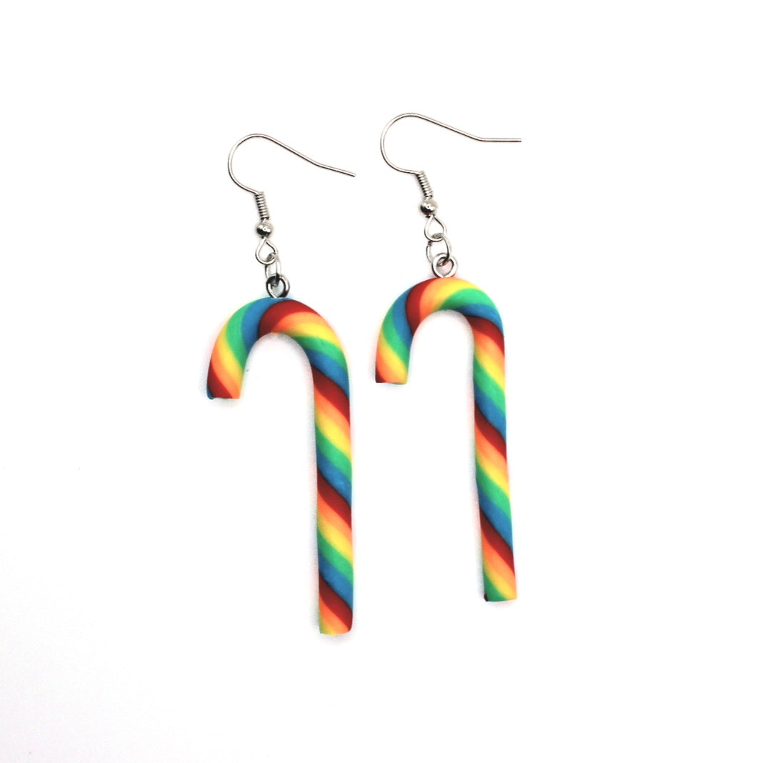 Candy Cane Earrings - Uniqua Treasures