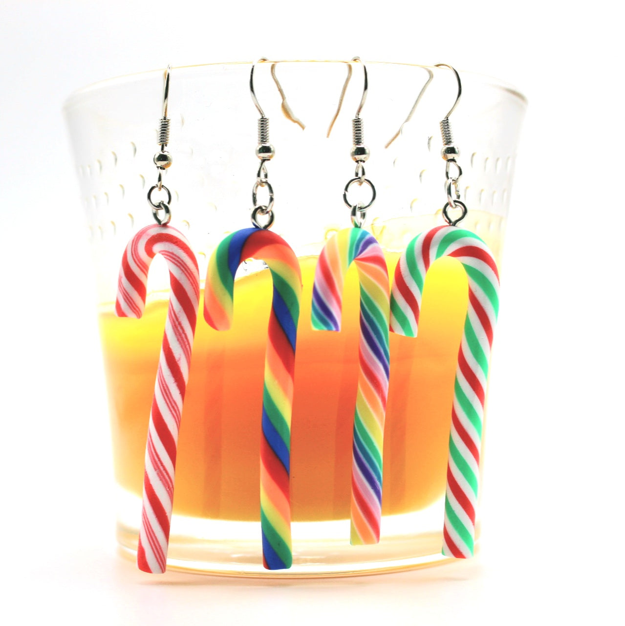 Candy Cane Earrings - Uniqua Treasures