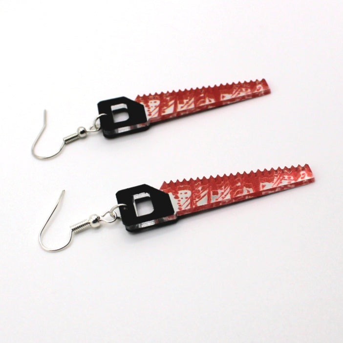 Sawtooth Handsaw Earrings - Uniqua Treasures