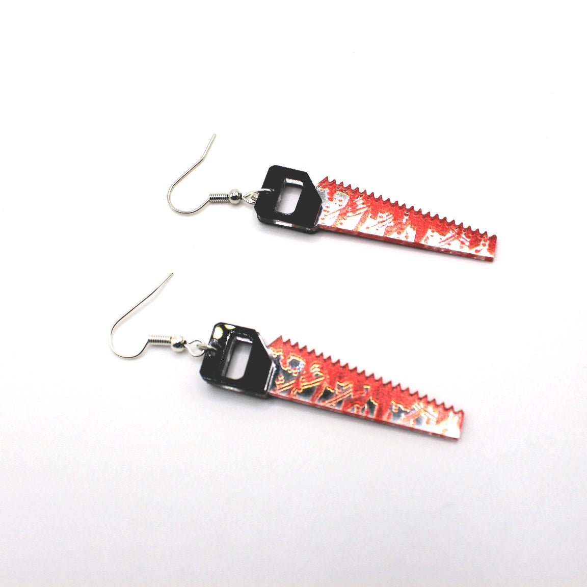 Sawtooth Handsaw Earrings - Uniqua Treasures