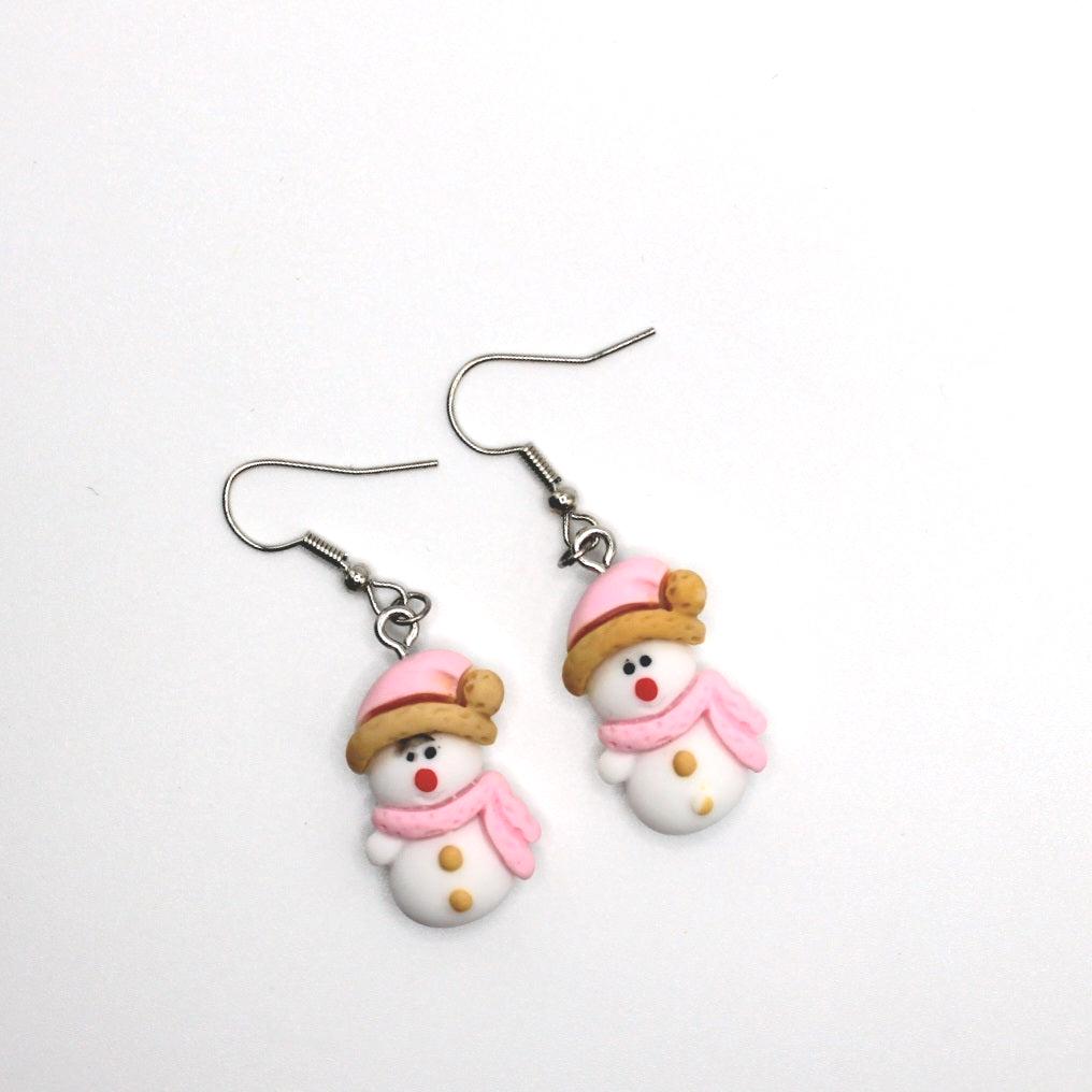 Winter Snowman Earrings - Uniqua Treasures