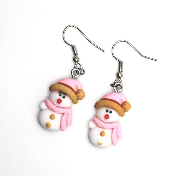 Winter Snowman Earrings - Uniqua Treasures