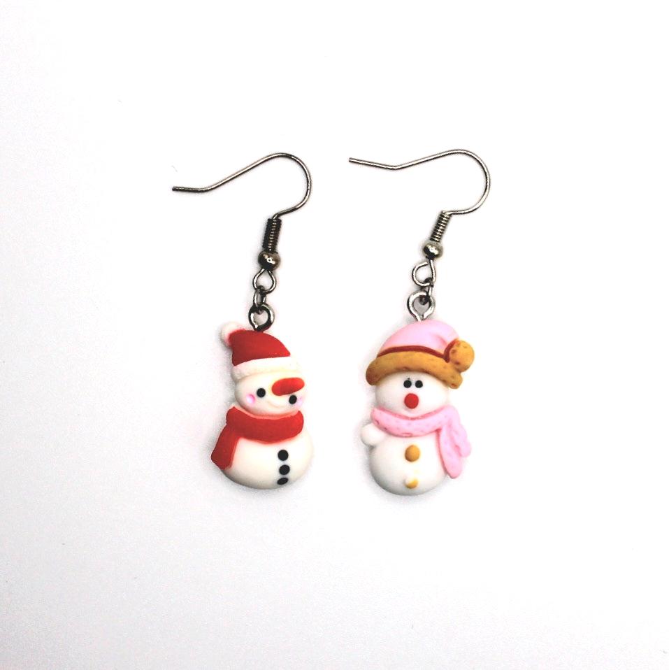 Winter Snowman Earrings - Uniqua Treasures