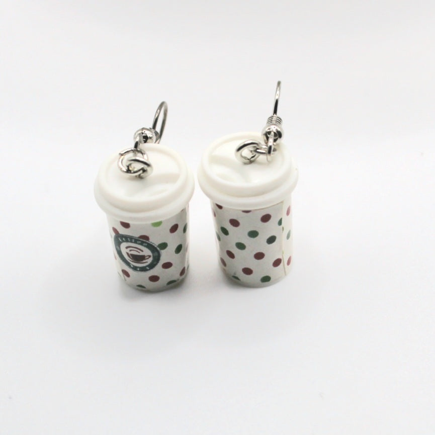 Mini Coffee Cup Earrings - Uniqua Treasures