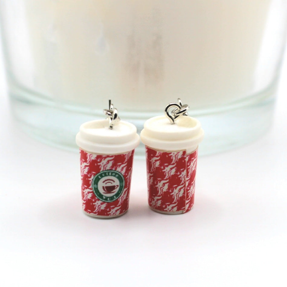 Mini Coffee Cup Earrings - Uniqua Treasures