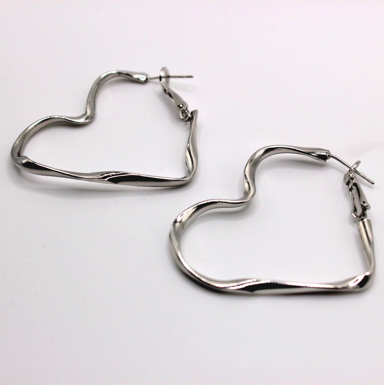 Love Heart Hoop Earrings - Uniqua Treasures