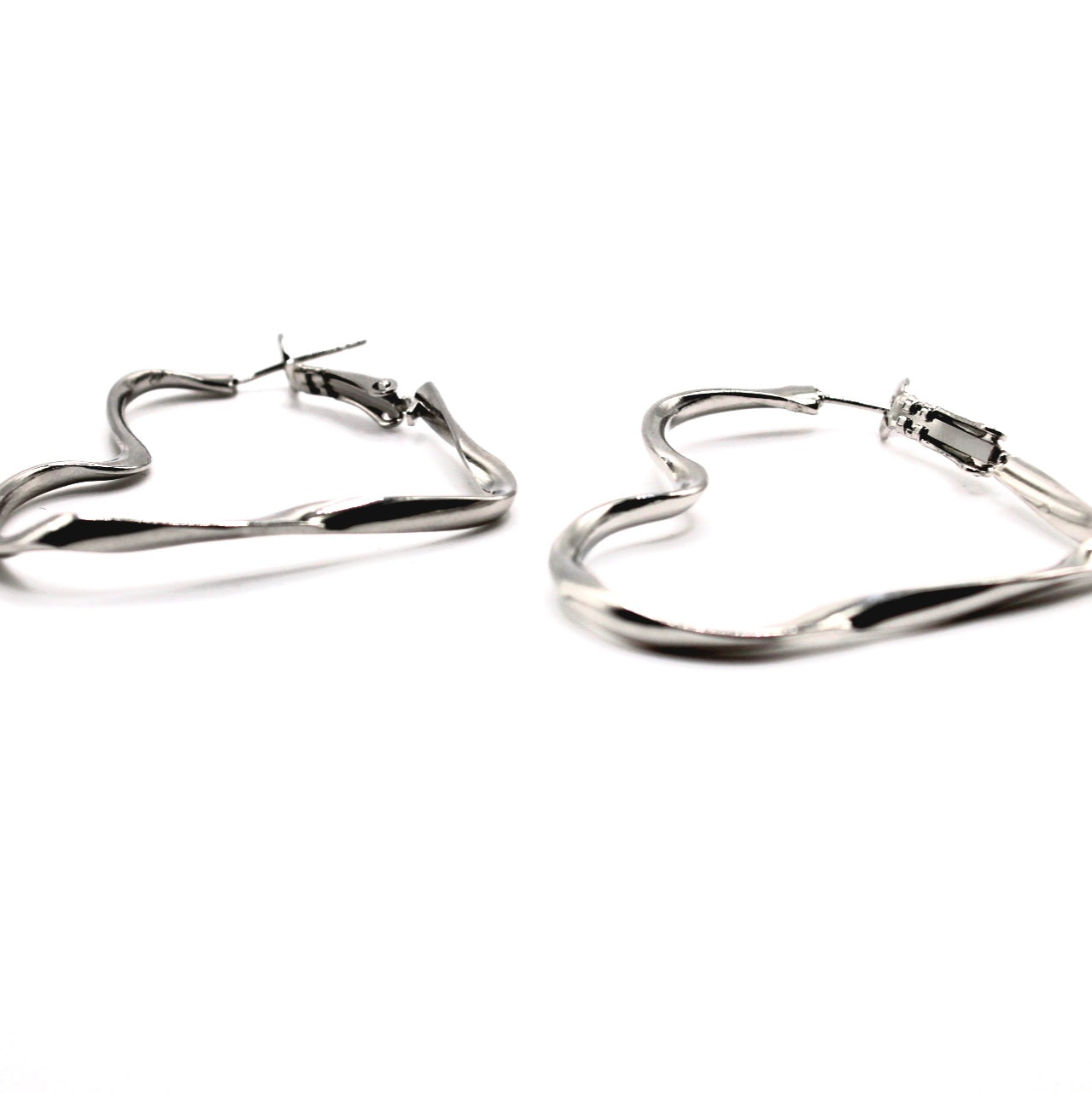 Love Heart Hoop Earrings - Uniqua Treasures