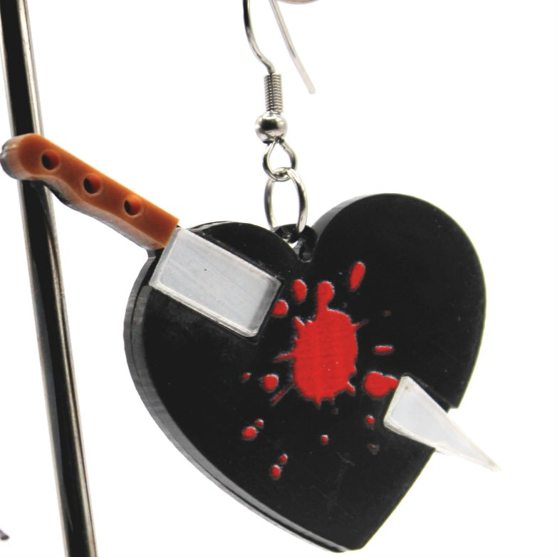 Stabbed In The Heart Earrings - Uniqua Treasures