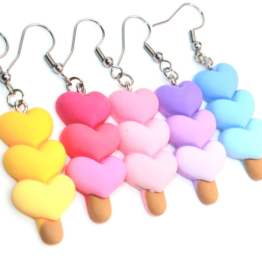 Heart Lolipop Earrings - Uniqua Treasures