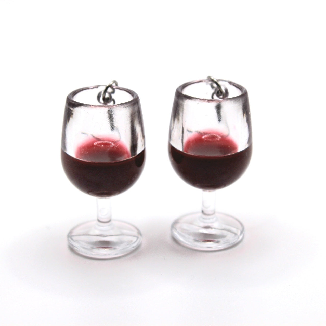 Red Wine Glass Earrings - Uniqua Treasures