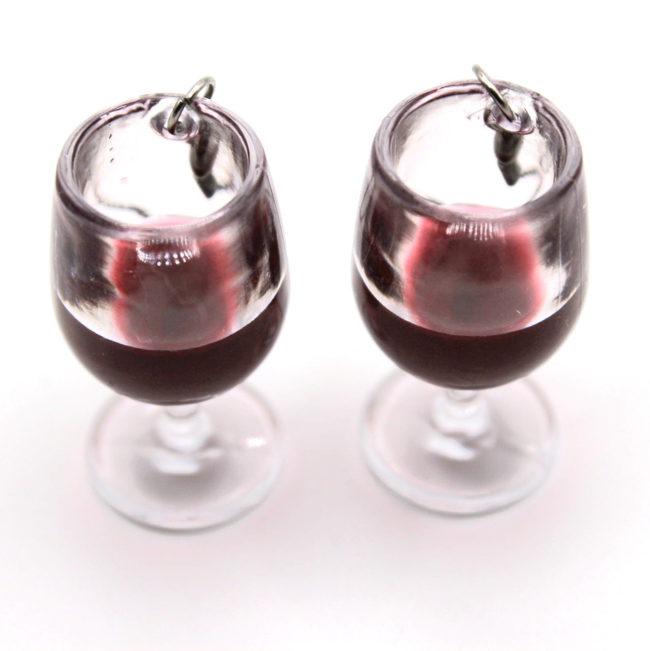 Red Wine Glass Earrings - Uniqua Treasures