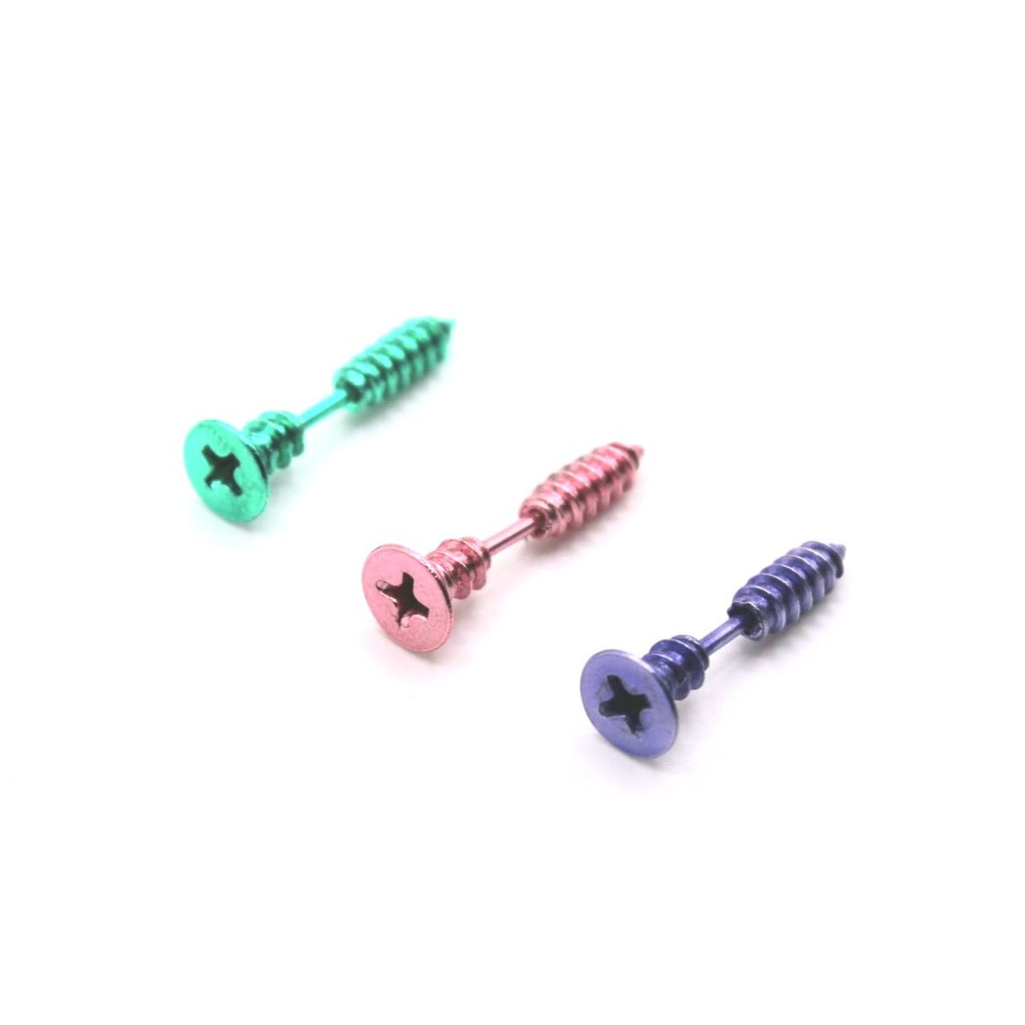 Unisex Screw Earrings - Uniqua Treasures