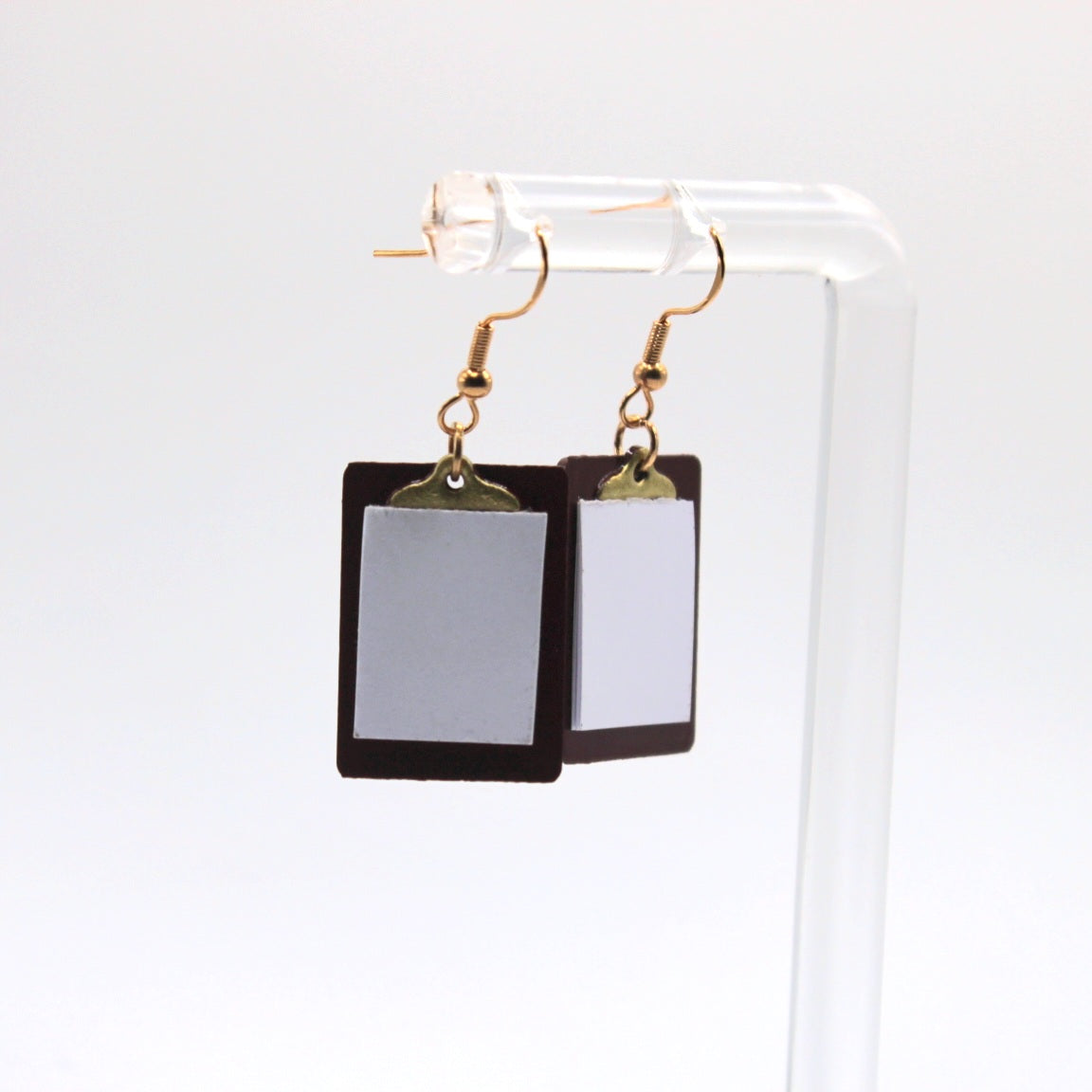 Clipboard Earrings - Uniqua Treasures