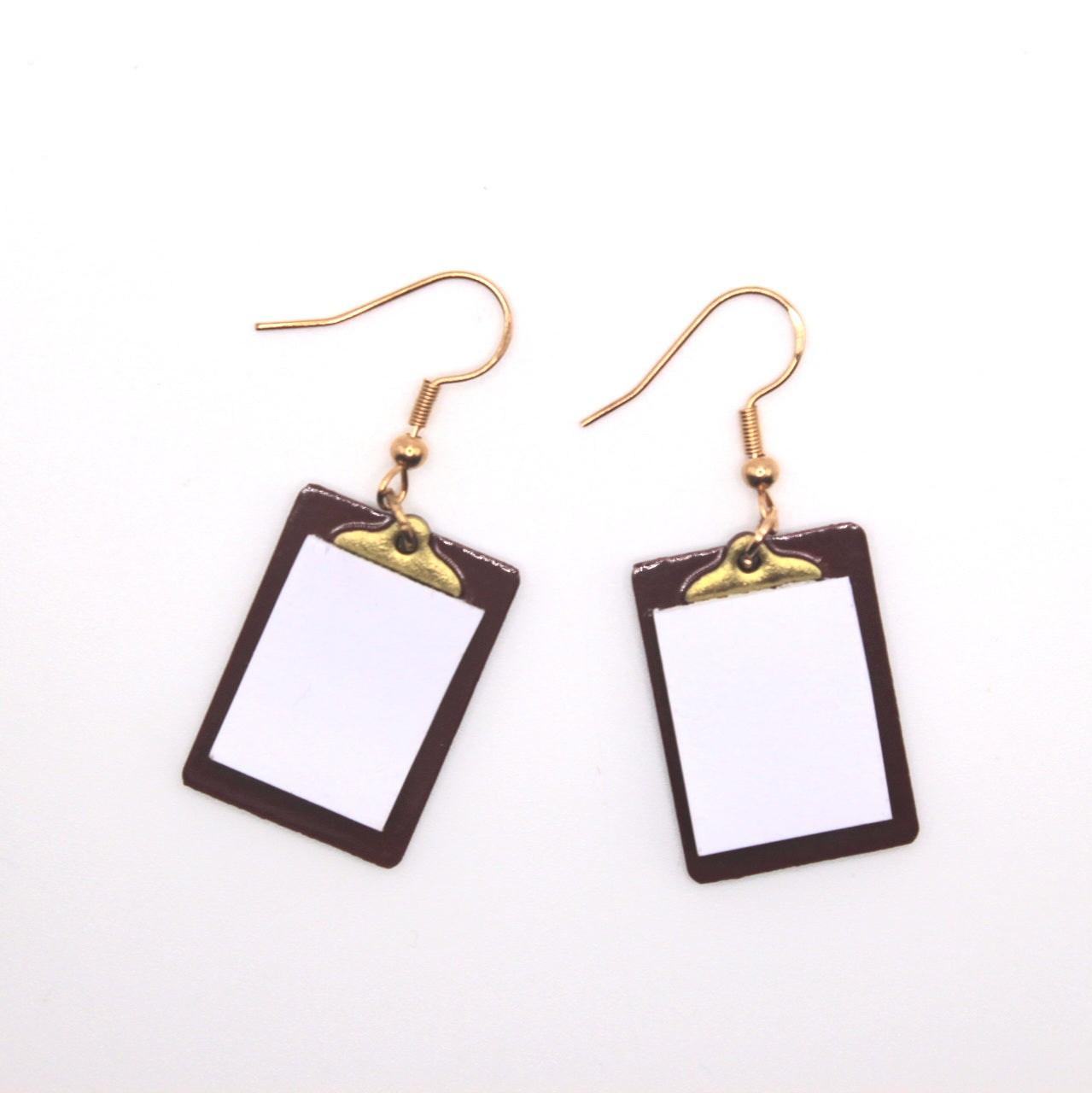 Clipboard Earrings - Uniqua Treasures