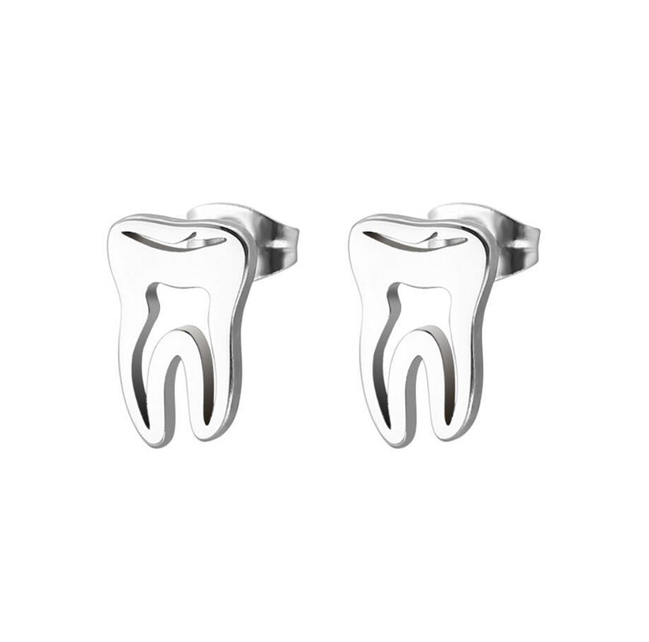 Tooth Ear Studs - Uniqua Treasures