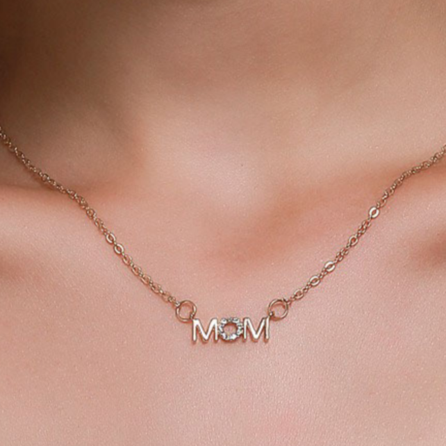 Mom Rhinestone Necklace - Uniqua Treasures