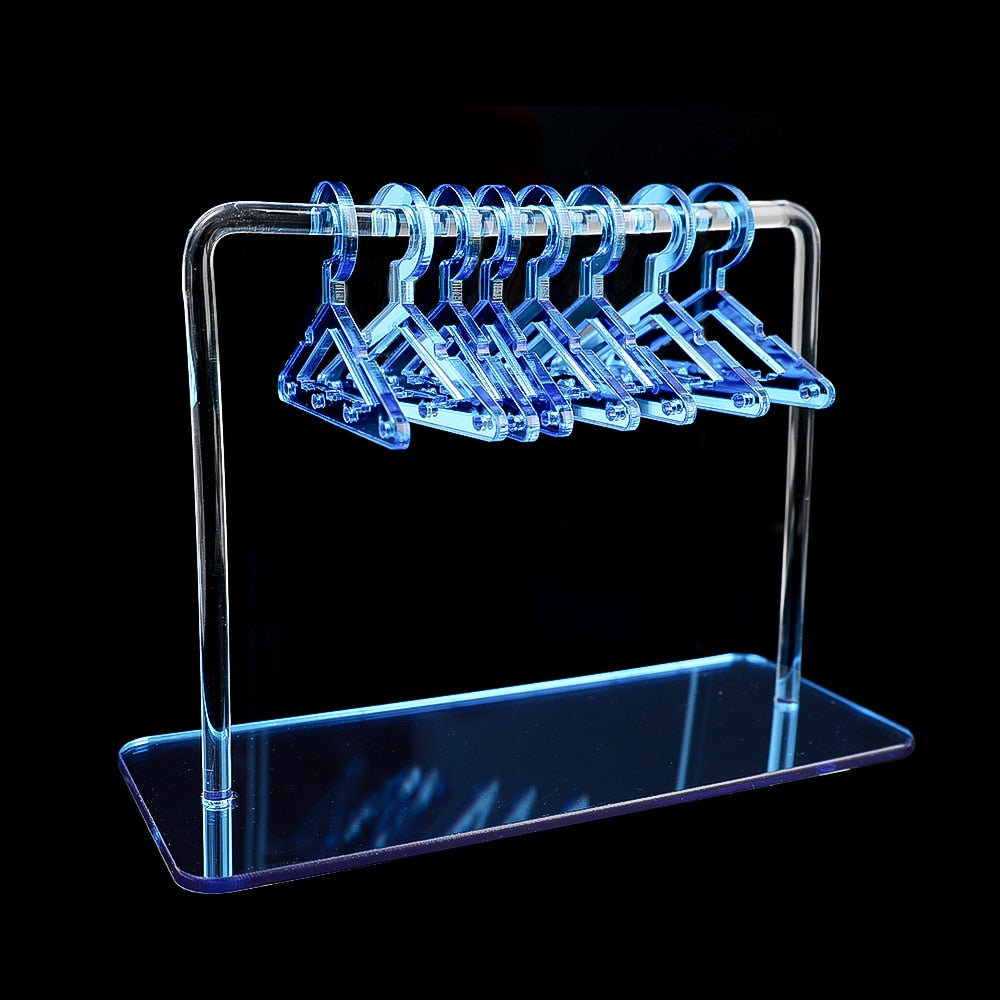 8PCS Hangers Clear Acrylic Jewelry Display Rack - Uniqua Treasures