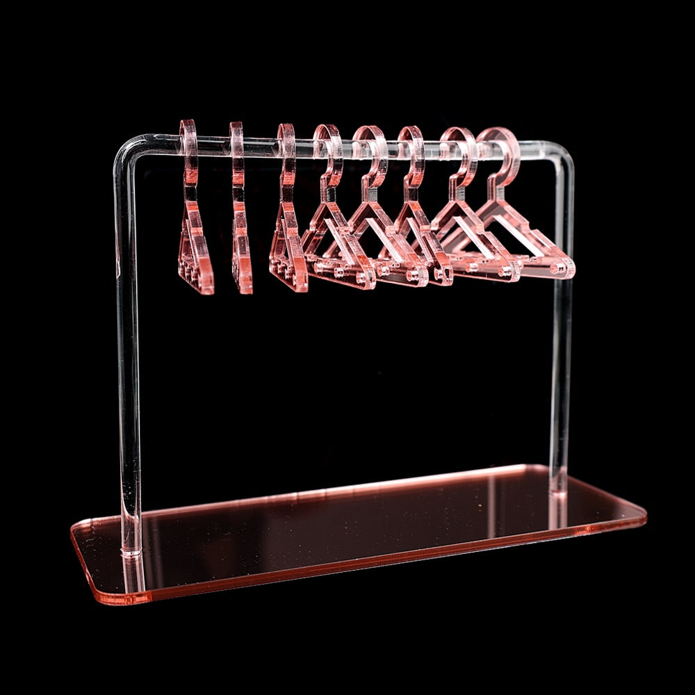 8PCS Hangers Clear Acrylic Jewelry Display Rack - Uniqua Treasures