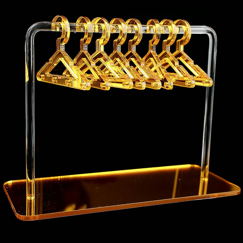 8PCS Hangers Clear Acrylic Jewelry Display Rack - Uniqua Treasures